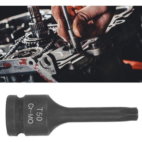 1/2"-Steckschlüsseladapter mit Sternkopf für pneumatische Schlagschrauber, Autoreparaturwerkzeuge (T50) (1/5)