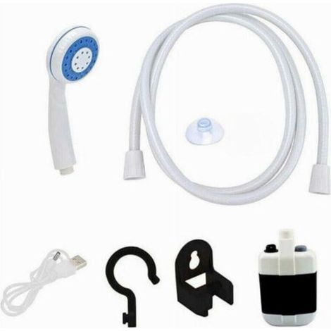 Douche Portable Avec Piles Rechargeables Pour Camps De Bateau Avec Pompe électrique
