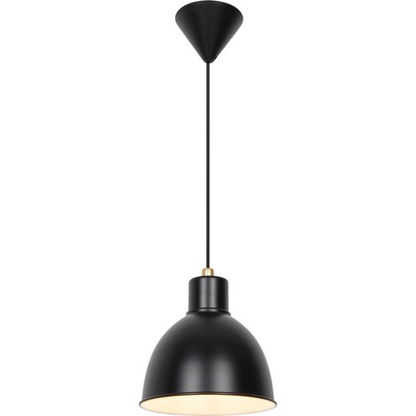 Suspension POP Métal Noir- Laiton, H.20 - IP20 - E27 /Nordlux Intérieur (1/4)