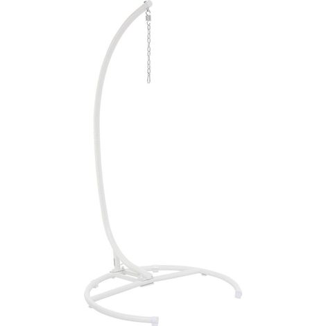 Ständer für Hängesessel PANAO Weiß - 105 x 105 x 210 cm - Epoxidbeschichteter Stahl