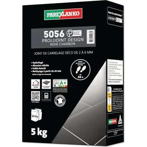 Fliesenfugenmasse PAREXLANKO 5056 Prolijoint Design - Kohle - 5 kg - L5056CHARBON05