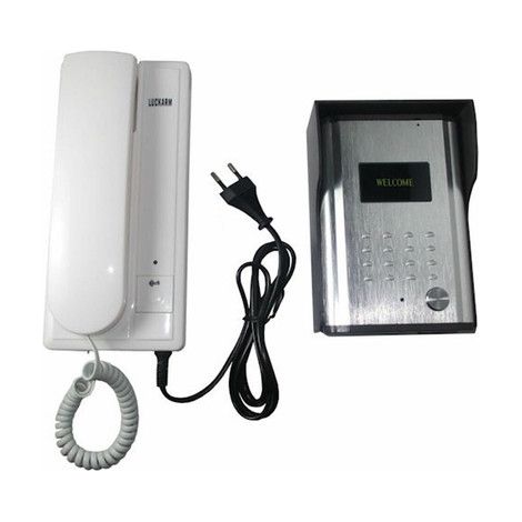 CITOFONO PER ESTERNO ESTERNI 2 FILI CON PULSANTE APERTURA CANCELLO LUCKARM 3208A