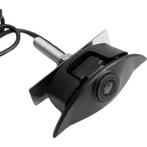 Caméra frontale de voiture avec logo, vision nocturne HD, caméra de stationnement intégrée -- (1/5)
