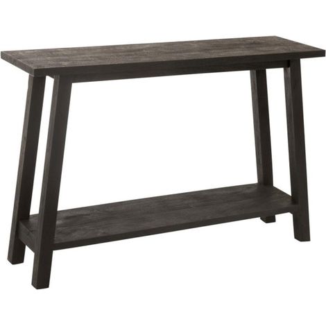 Console en Bois de Manguier "Matilda" 120cm Noir (1/5)