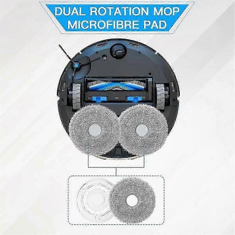 Paños de fregona con soporte para aspiradora robot T30 Pro Omni/T30 Omni/T30S/T30S Combo (repuesto P SZRH AJ)