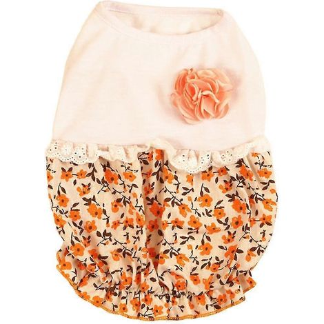 Vestidos florales de verano para mascotas Vestido de princesa girasol para perro Vestido para gato (1/5)