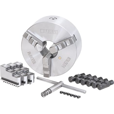 Fervi M078A/250/D1-8 Mandrino Camlock autocentrante di precisione a 3+3 griffe (1/4)