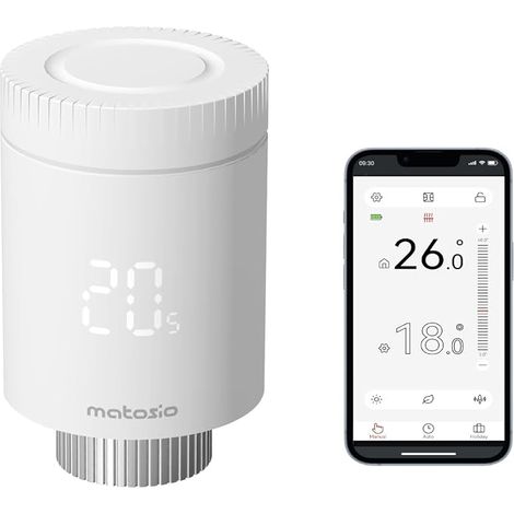 AR331-WZ Thermostatic Head Energy Saving Zigbee Thermostatic Head for Radiator, APP Control or Voice Control (1/5)