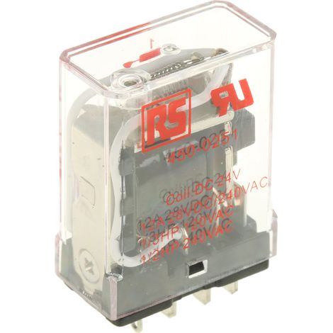 RS PRO Relais sans accrochage 1 RT, bobine 24V c.c. Montage sur CI 900mW ( Prix pour 1 )