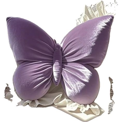 Cuscino in morbido tessuto di poliestere, imbottitura in memory foam di supporto, viola, 40 cm (1/2)