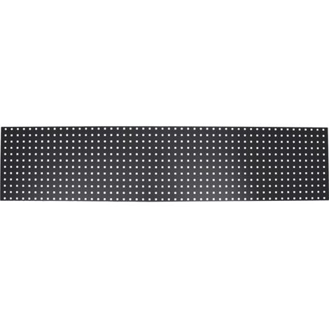 Panneau perforé pour mur d'atelier STIER, 2000x450 mm, gris anthracite
