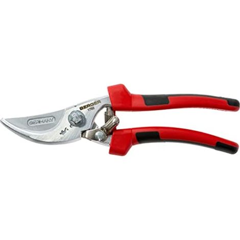 Cesoie Con Manici Bi-Materiale, Argento / Rosso - Berger 1766 (1/4)