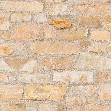 Plaquette de parement en pierre naturelle beige – Format 10-30 cm x 7-11 cm x 2,5-3,5 cm – Vendu par lot de 1 m² - 10-30x7-11x2 (1/5)