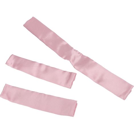 Lot de 3 housses de sangle en satin, respirantes et réutilisables, pour masque respiratoire, réduisant les marques rouges. Coussinet facial universel en satin pour appareil respiratoire. (1/5)