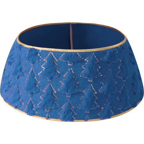 Arceau Pour Arbre De Noël - 60 Cm De Diamètre - En Coton Tissé Et Molleton Doux - Antidérapant - Décoration Intérieure Pour Sapin (1/5)