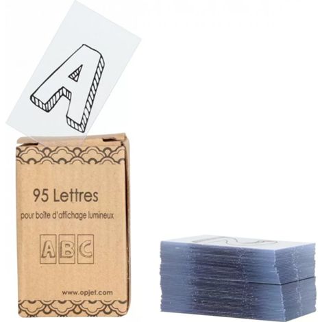 Opjet 011397 - 95 letters & symbols for Light Board - 3.5x8.5cm