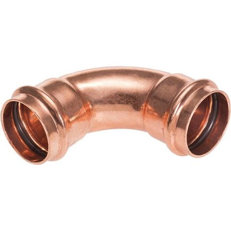 Ibp Bänninger – Courbe cuivre à sertir 90° Femelle Femelle Ø18 – Raccord à sertir pour chauffage et sanitaire – Joint torique EPDM – Plage de température -35°C à 110°C (1/5)