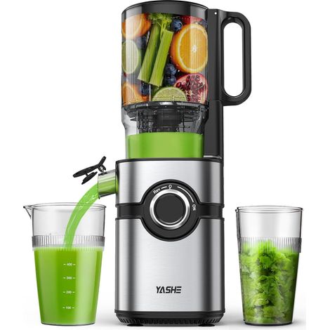 YASHE Slow Juicer ZM1910B, 200 W, 127 mm, Schwarz