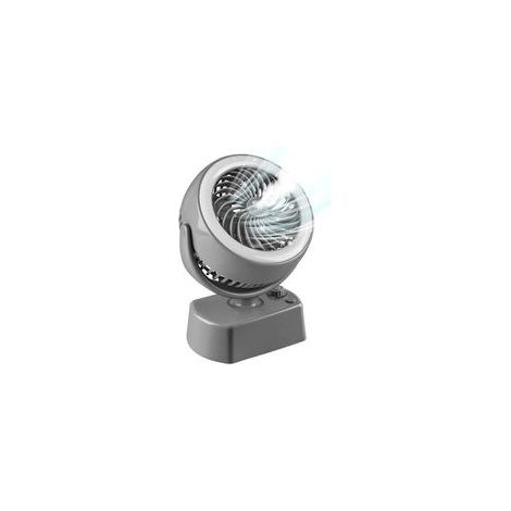 Kabelloser Tischventilator, tragbarer Nebelventilator, wiederaufladbarer Tischventilator, leiser USB-Tischventilator, Mini-Luftbefeuchter mit Nachtlicht und Batteriebetrieb (grau) (1/5)