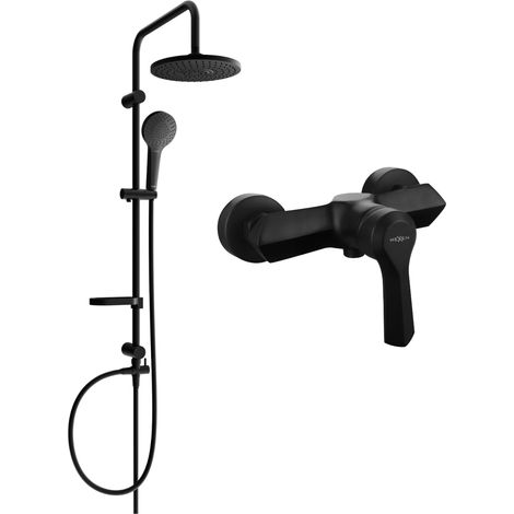 Mexen Erik set doccia esterno con soffione e miscelatore doccia Sabre, nero - 72140205-70 (1/3)