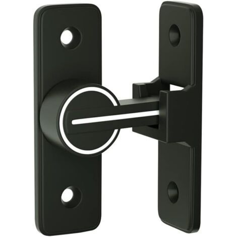 Loquet de portail robuste à 90 degrés, loquet à bascule, verrou de sécurité pour porte, convient pour jardin, salle de bain, extérieur, garage, fenêtre (1/5)