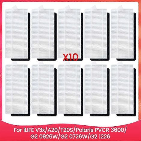 10 unidades para ILIFE V3x/A20/T20S/para Polaris PVCR, filtro HEPA para aspiradora SZRH AV (1/4)