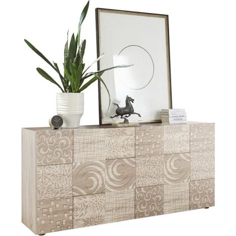 Buffet/bahut moderne 3 portes chêne samoa Orlane (1/5)