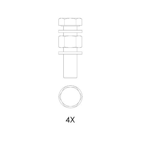 KESSEL-Schraubenset - für Guss-Formteile DN 80/DN 100, M16x65, 28078 (1/2)