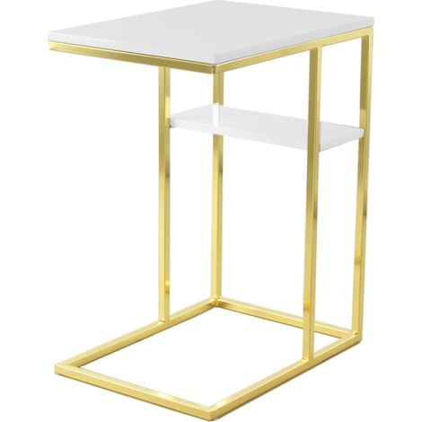 Table d'appoint luciana 225 - Or blanc (1/4)