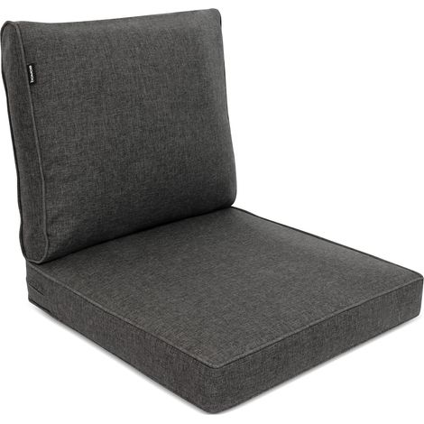 Outdoor Loungekissen Set Ilano, 50x50cm, 50x40cm Graphitgrau (1/5)