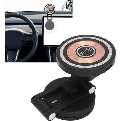 MagSafe magnetische Handyhalterung mit kabelloser Ladefunktion, universell für Autos. (1/5)
