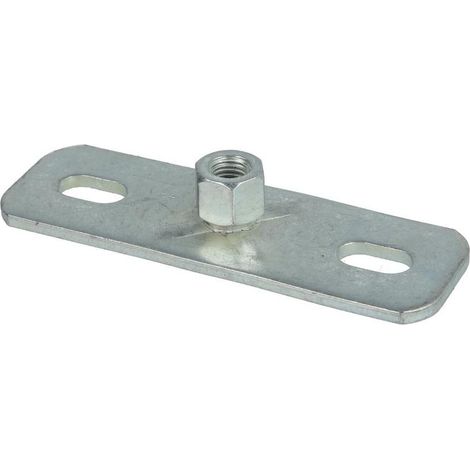 Plaque de base galvanisée M8/M10 120 x 40 x 4 mm