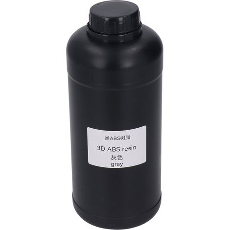 Photopolymerharz für 3D-Drucker, UV-Härtung, geringe Schrumpfung, hohe Festigkeit, 1000 ml, grau. (1/5)