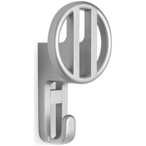 Appendino classico forma tonda effetto alluminio diametro 90 mm in Pvc