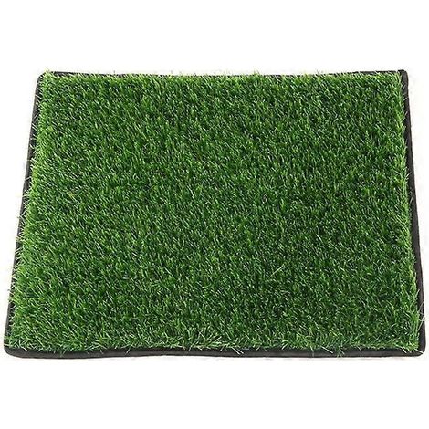 Tapis d'herbe pour chien lavable, coussin d'urine pour animaux, tapis hygiénique pour chiot extérieur, protection anti-fuite 0,46x0,36 m. (1/4)