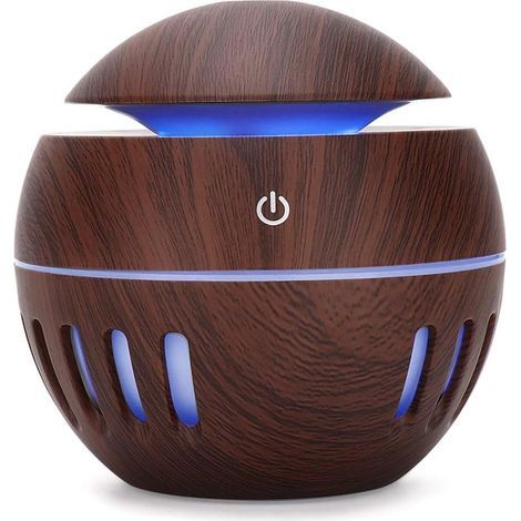 Diffuseur D'huiles Essentielles 130 ML USB Humidificateur de Bureau Diffuseur D'aromathérapie à Ultrasons avec LED Colorées pour Bureau de Chambre à Coucher (1/5)