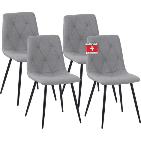 Albatros Esszimmerstuhl Dora mit Stoff Bezug stilvolles Vintage Design, belastbar mit 110Kg, Polsterstuhl - Moderner Küchenstuhl, Stuhl Esszimmer (1/5)