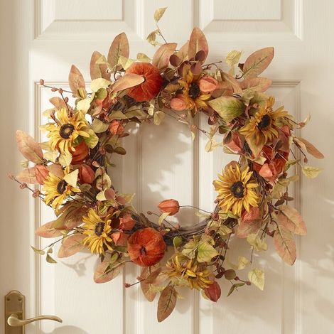 Deluxe Seasonal Autumn Door Wreath (1/2)