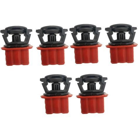 Kit de 6 supports supérieurs de radiateur compatibles avec Mercedes W204, W211, W216 et E320 (références : 1695040114 et 2115040059-SFYGV). (1/5)