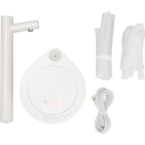 5L Pompe à eau intelligente de table USB rechargeable 7 niveaux quantitatifs pour bouteilles universelles, distributeur d'eau blanc. (1/5)