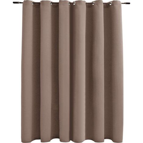 Maison Exclusive - Verdunkelungsvorhang mit Metallösen Taupe 290 (1/5)