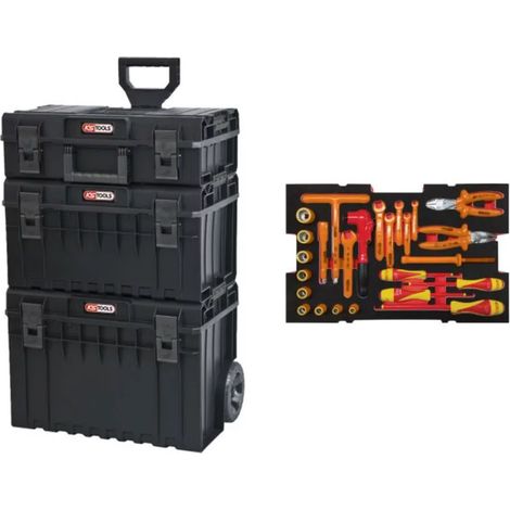 Ensemble de caisses à outils avec outils isolés KSTOOLS (1/3)