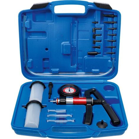 Kit Pompe A Vide - Manometre 63 5 Mm 0 A 3 Bar - Pour Controle Pression Et Sous-Pression - 14 Adaptateurs - Pistolet Aspiration Et Pression - 1 Unite (1/5)