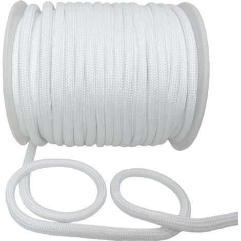 Cordon en polyester de 5 mm de diamètre — 5 mètres de long — Corde tressée solide, idéale pour les téléphones portables, les badges d'identification, les appareils photo, les portefeuilles, les sacs e (1/5)