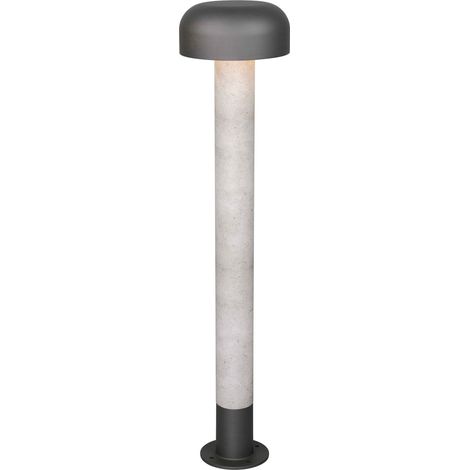 Palo alto da esterno, alluminio, antracite ed effetto cemento, H 85 cm, Fraser (1/3)