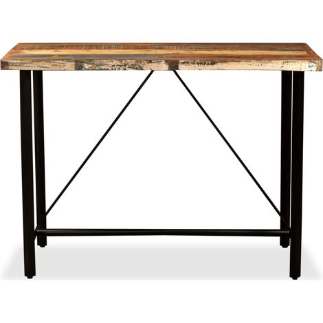 Maison Exclusive - Tavolino da Bar in Legno Massello di Recupero 120x60x107 cm