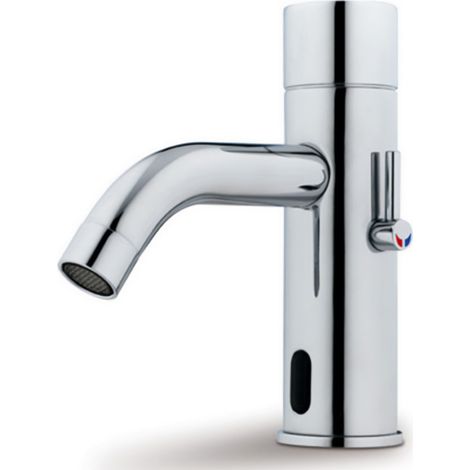 Robinet salle de bain infrarouge mitigeur de lavabo electronique chrome
