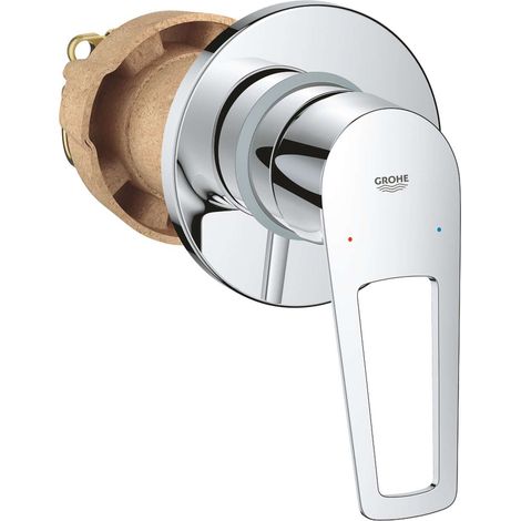 Grohe BauLoop - Unterputz-Duscharmatur, mit Körper, Chrom 29042001 (1/2)
