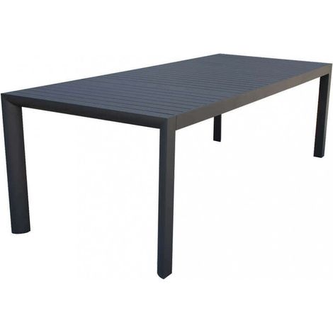 Tavolo Allungabile Houston 160/240x100x74 h cm in Alluminio Antracite (1/5)