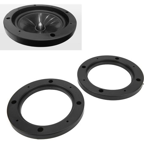 Joints de klaxon universels de qualité automobile, diamètre 10 cm (4 pouces) - Lot de 2, noirs